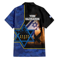 Yom HaZikaron Israel Family Matching Off Shoulder Short Dress and Hawaiian Shirt We Will Always Remember Camouflage Style