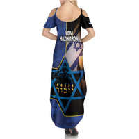 Yom HaZikaron Israel Family Matching Summer Maxi Dress and Hawaiian Shirt We Will Always Remember Camouflage Style