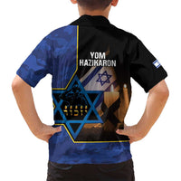 Yom HaZikaron Israel Family Matching Tank Maxi Dress and Hawaiian Shirt We Will Always Remember Camouflage Style