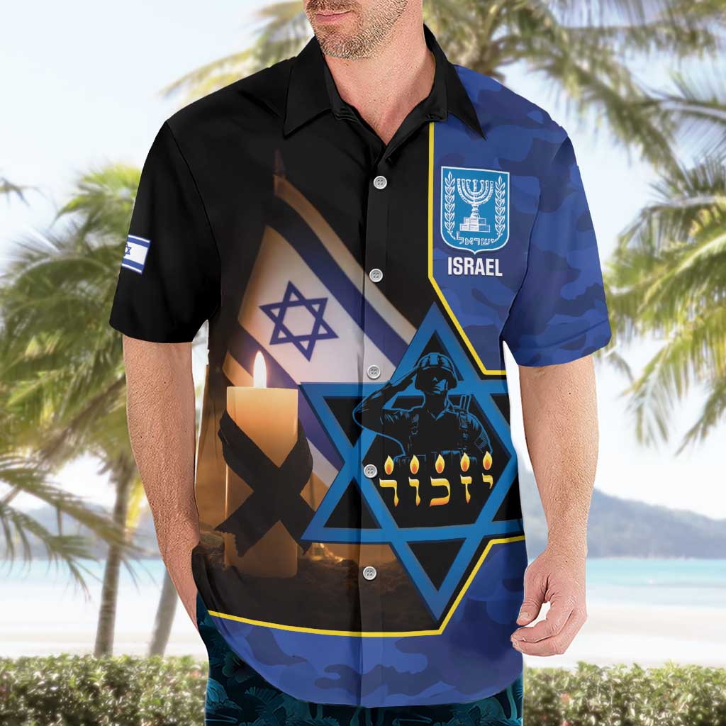 Yom HaZikaron Israel Hawaiian Shirt We Will Always Remember Camouflage Style