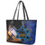 Yom HaZikaron Israel Leather Tote Bag We Will Always Remember Camouflage Style