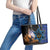 Yom HaZikaron Israel Leather Tote Bag We Will Always Remember Camouflage Style