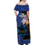 Yom HaZikaron Israel Off Shoulder Maxi Dress We Will Always Remember Camouflage Style