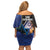 Yom HaZikaron Israel Off Shoulder Short Dress We Will Always Remember Camouflage Style