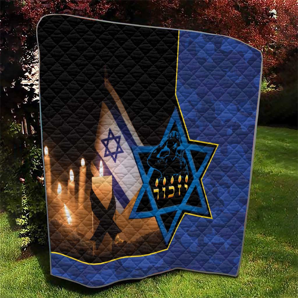 Yom HaZikaron Israel Quilt We Will Always Remember Camouflage Style