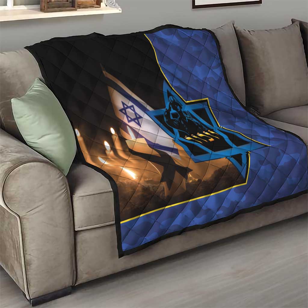 Yom HaZikaron Israel Quilt We Will Always Remember Camouflage Style