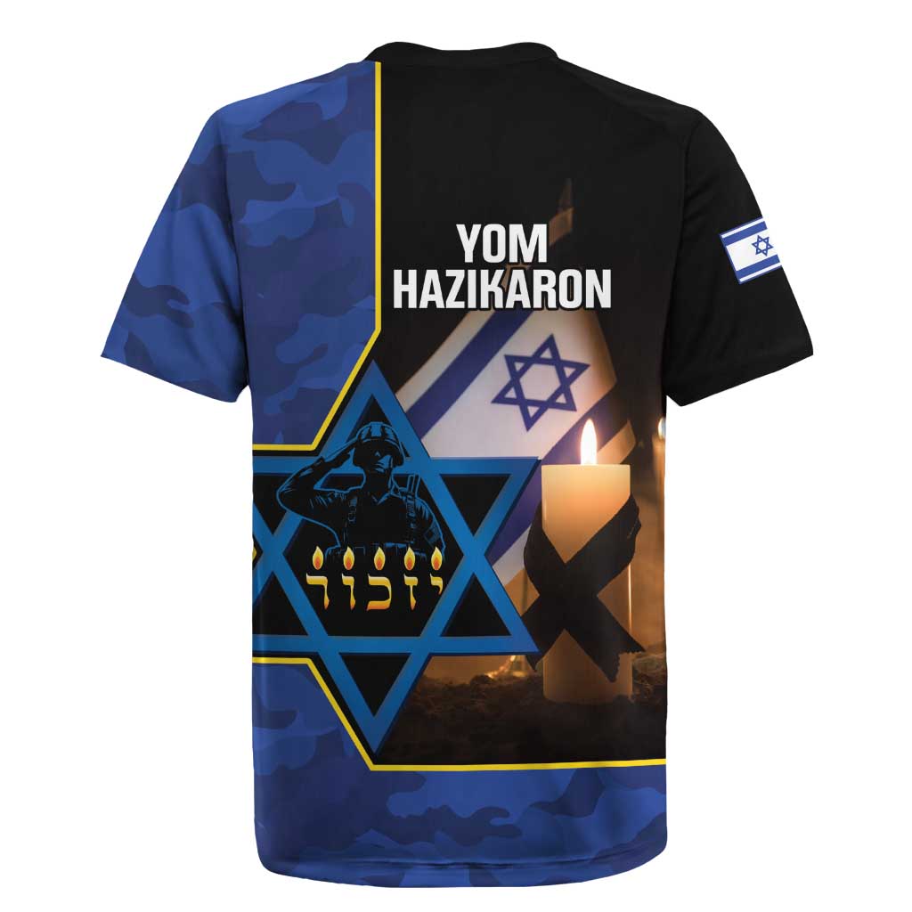 Yom HaZikaron Israel Rugby Jersey We Will Always Remember Camouflage Style