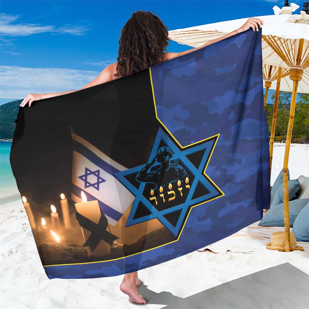 Yom HaZikaron Israel Sarong We Will Always Remember Camouflage Style