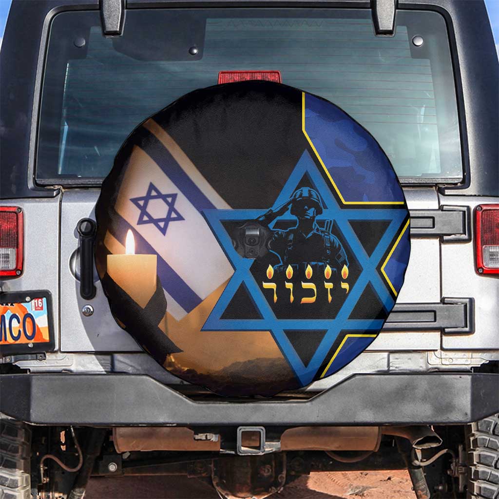 Yom HaZikaron Israel Spare Tire Cover We Will Always Remember Camouflage Style