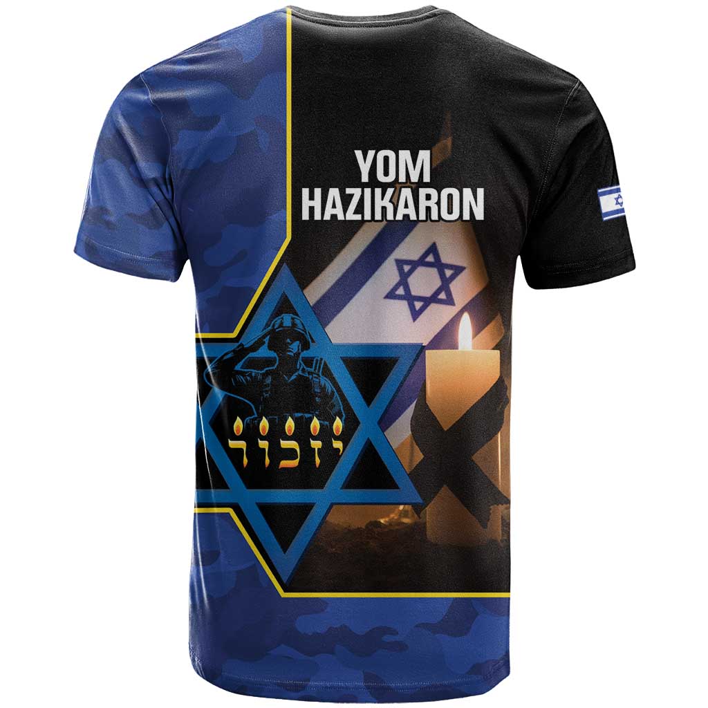 Yom HaZikaron Israel T Shirt We Will Always Remember Camouflage Style