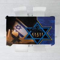Yom HaZikaron Israel Tablecloth We Will Always Remember Camouflage Style
