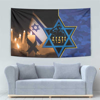 Yom HaZikaron Israel Tapestry We Will Always Remember Camouflage Style
