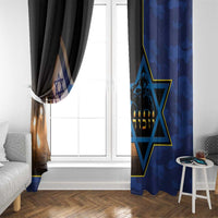 Yom HaZikaron Israel Window Curtain We Will Always Remember Camouflage Style