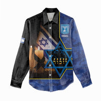 Yom HaZikaron Israel Women Casual Shirt We Will Always Remember Camouflage Style