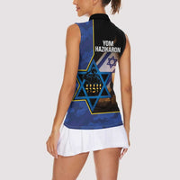 Yom HaZikaron Israel Women Sleeveless Polo Shirt We Will Always Remember Camouflage Style