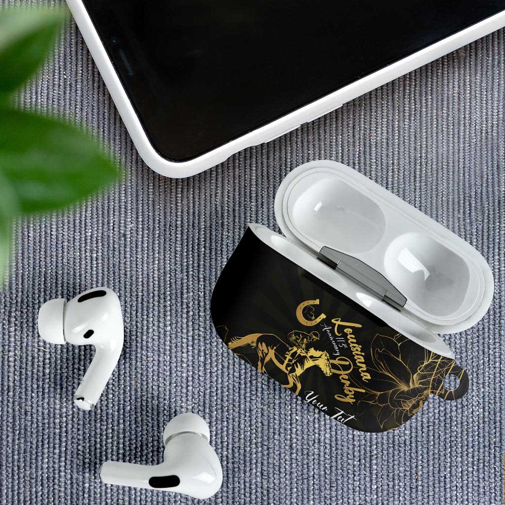 Personalized Louisiana Horse Racing AirPods Case 113th Anniversary Magnolia Blossom