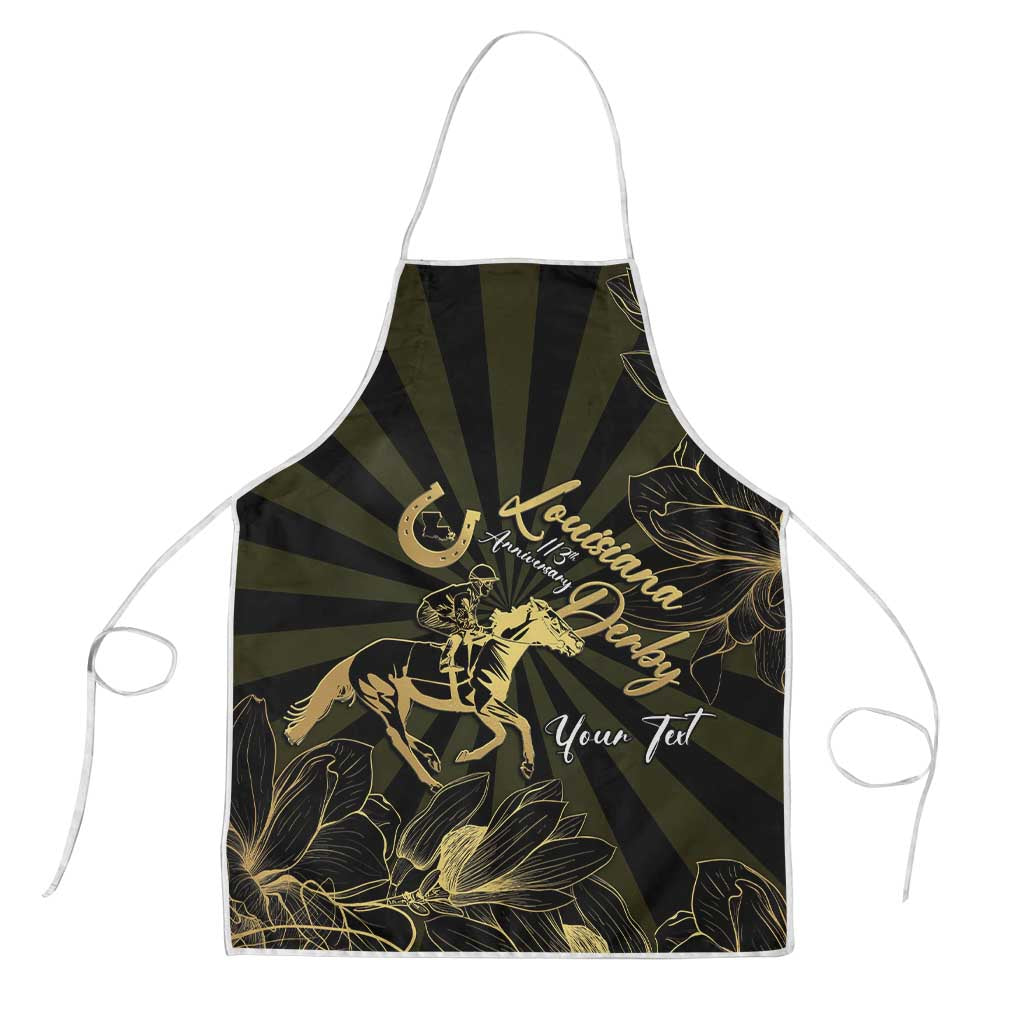 Personalized Louisiana Horse Racing Apron 113th Anniversary Magnolia Blossom