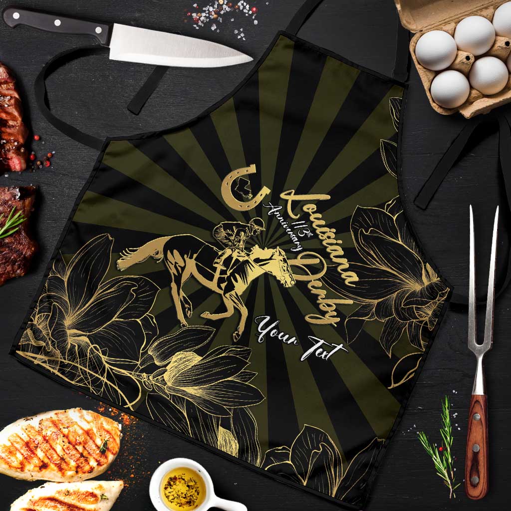 Personalized Louisiana Horse Racing Apron 113th Anniversary Magnolia Blossom
