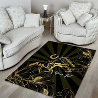 Personalized Louisiana Horse Racing Area Rug 113th Anniversary Magnolia Blossom