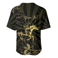 Personalized Louisiana Horse Racing Baseball Jersey 113th Anniversary Magnolia Blossom