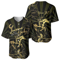 Personalized Louisiana Horse Racing Baseball Jersey 113th Anniversary Magnolia Blossom