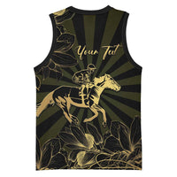 Personalized Louisiana Horse Racing Basketball Jersey 113th Anniversary Magnolia Blossom