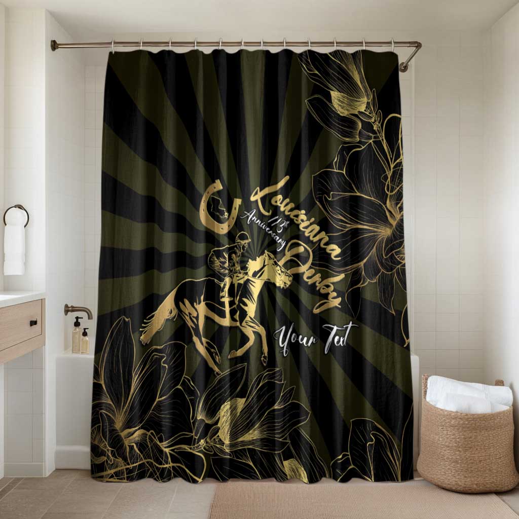 Personalized Louisiana Horse Racing Bathroom Set 113th Anniversary Magnolia Blossom