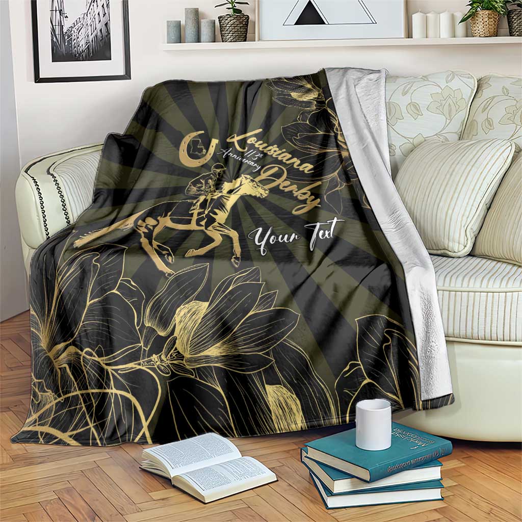 Personalized Louisiana Horse Racing Blanket 113th Anniversary Magnolia Blossom