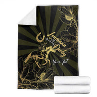 Personalized Louisiana Horse Racing Blanket 113th Anniversary Magnolia Blossom