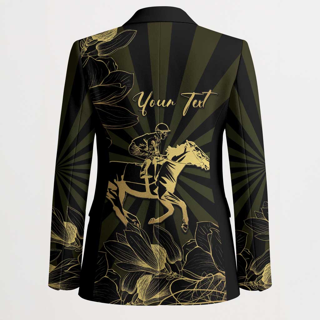 Personalized Louisiana Horse Racing Blazer 113th Anniversary Magnolia Blossom