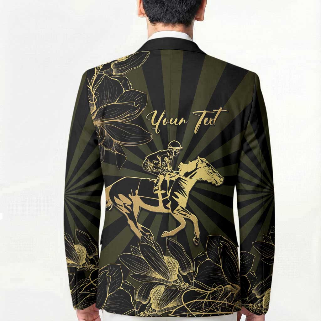 Personalized Louisiana Horse Racing Blazer 113th Anniversary Magnolia Blossom