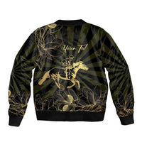 Personalized Louisiana Horse Racing Bomber Jacket 113th Anniversary Magnolia Blossom