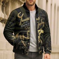 Personalized Louisiana Horse Racing Bomber Puffer Jacket 113th Anniversary Magnolia Blossom