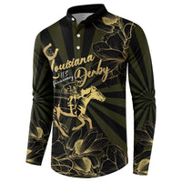 Personalized Louisiana Horse Racing Button Sweatshirt 113th Anniversary Magnolia Blossom
