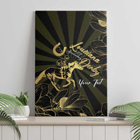 Personalized Louisiana Horse Racing Canvas Wall Art 113th Anniversary Magnolia Blossom