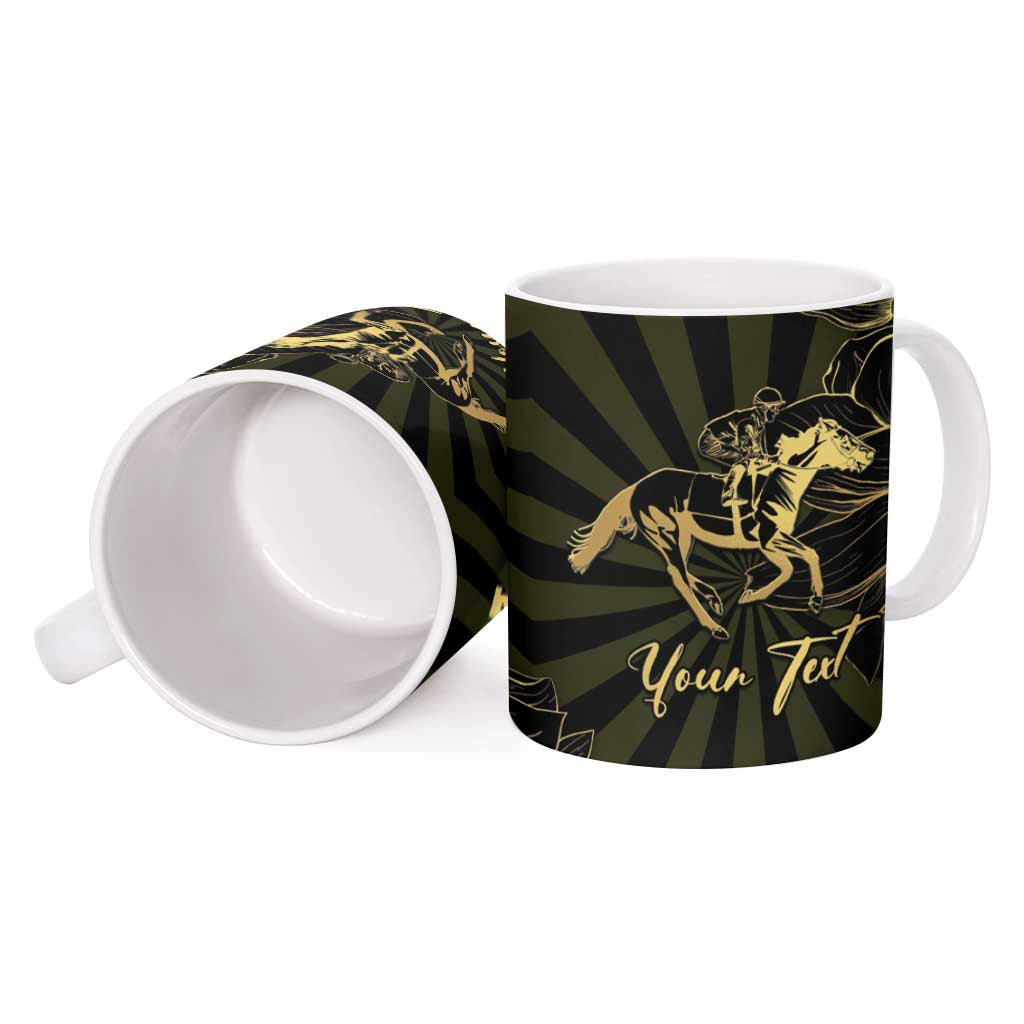 Personalized Louisiana Horse Racing Ceramic Mug 113th Anniversary Magnolia Blossom