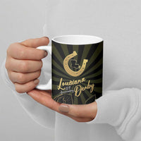 Personalized Louisiana Horse Racing Ceramic Mug 113th Anniversary Magnolia Blossom