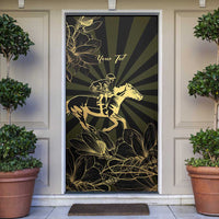 Personalized Louisiana Horse Racing Door Cover 113th Anniversary Magnolia Blossom
