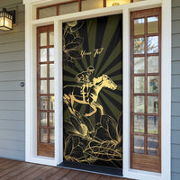 Personalized Louisiana Horse Racing Door Cover 113th Anniversary Magnolia Blossom