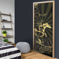 Personalized Louisiana Horse Racing Door Cover 113th Anniversary Magnolia Blossom