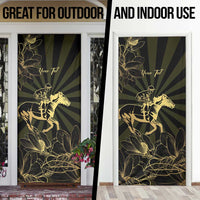 Personalized Louisiana Horse Racing Door Cover 113th Anniversary Magnolia Blossom