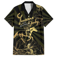 Personalized Louisiana Horse Racing Hawaiian Shirt 113th Anniversary Magnolia Blossom