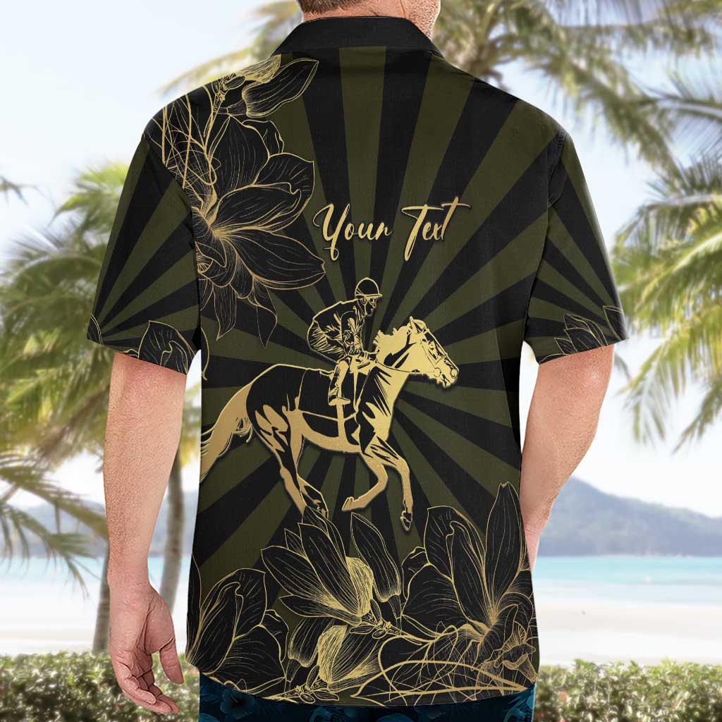 Personalized Louisiana Horse Racing Hawaiian Shirt 113th Anniversary Magnolia Blossom