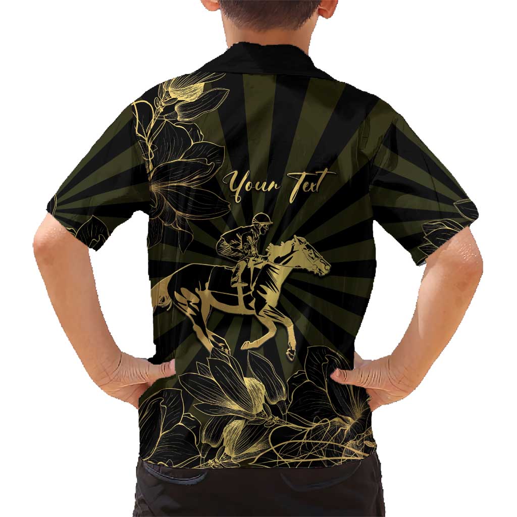 Personalized Louisiana Horse Racing Hawaiian Shirt 113th Anniversary Magnolia Blossom