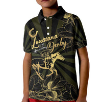 Personalized Louisiana Horse Racing Kid Polo Shirt 113th Anniversary Magnolia Blossom