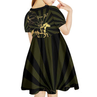 Personalized Louisiana Horse Racing Kid Short Sleeve Dress 113th Anniversary Magnolia Blossom