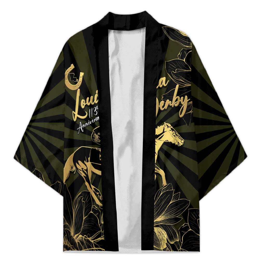 Personalized Louisiana Horse Racing Kimono 113th Anniversary Magnolia Blossom