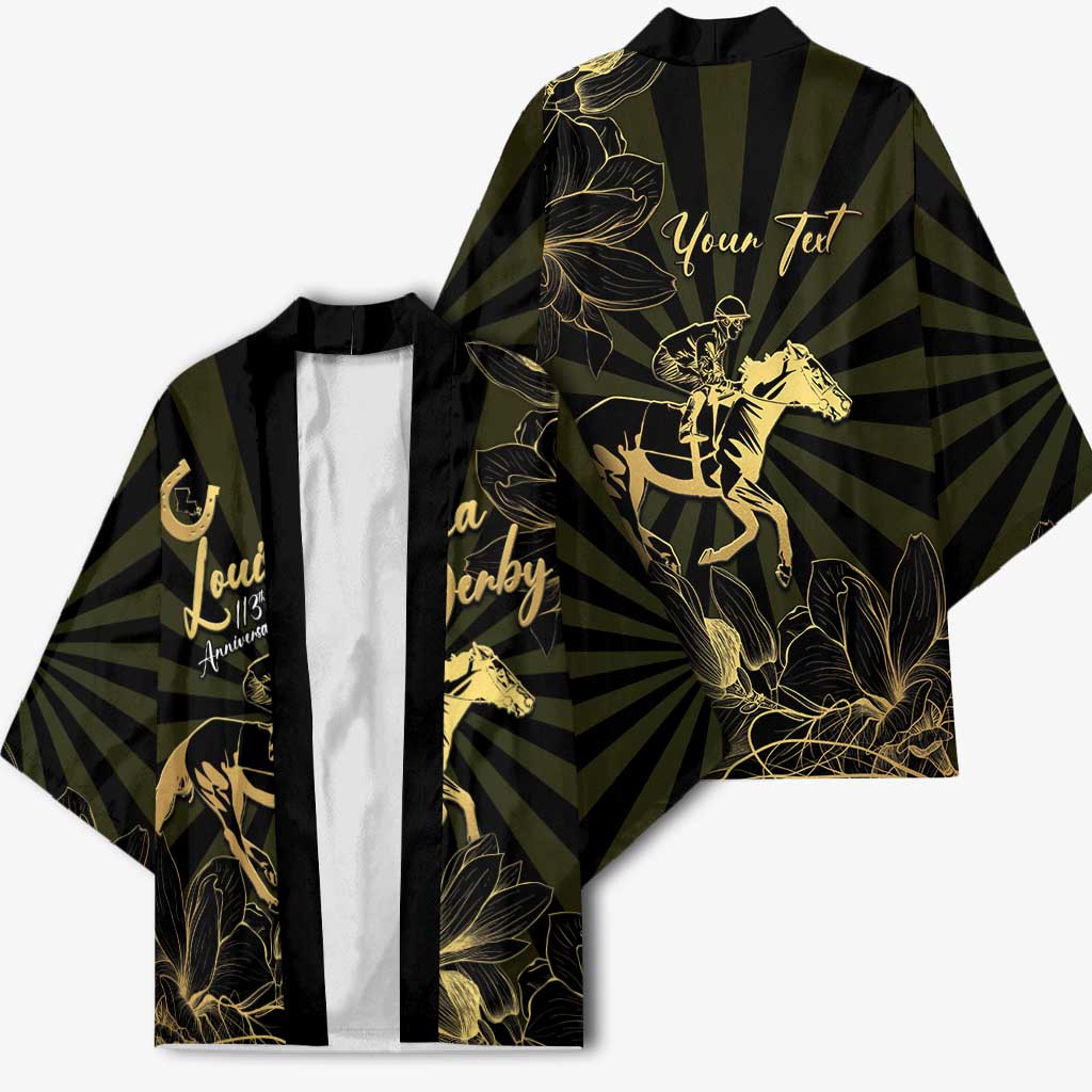 Personalized Louisiana Horse Racing Kimono 113th Anniversary Magnolia Blossom
