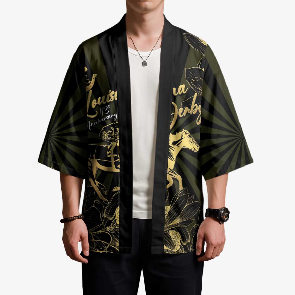 Personalized Louisiana Horse Racing Kimono 113th Anniversary Magnolia Blossom