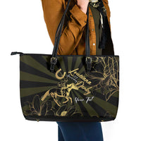 Personalized Louisiana Horse Racing Leather Tote Bag 113th Anniversary Magnolia Blossom